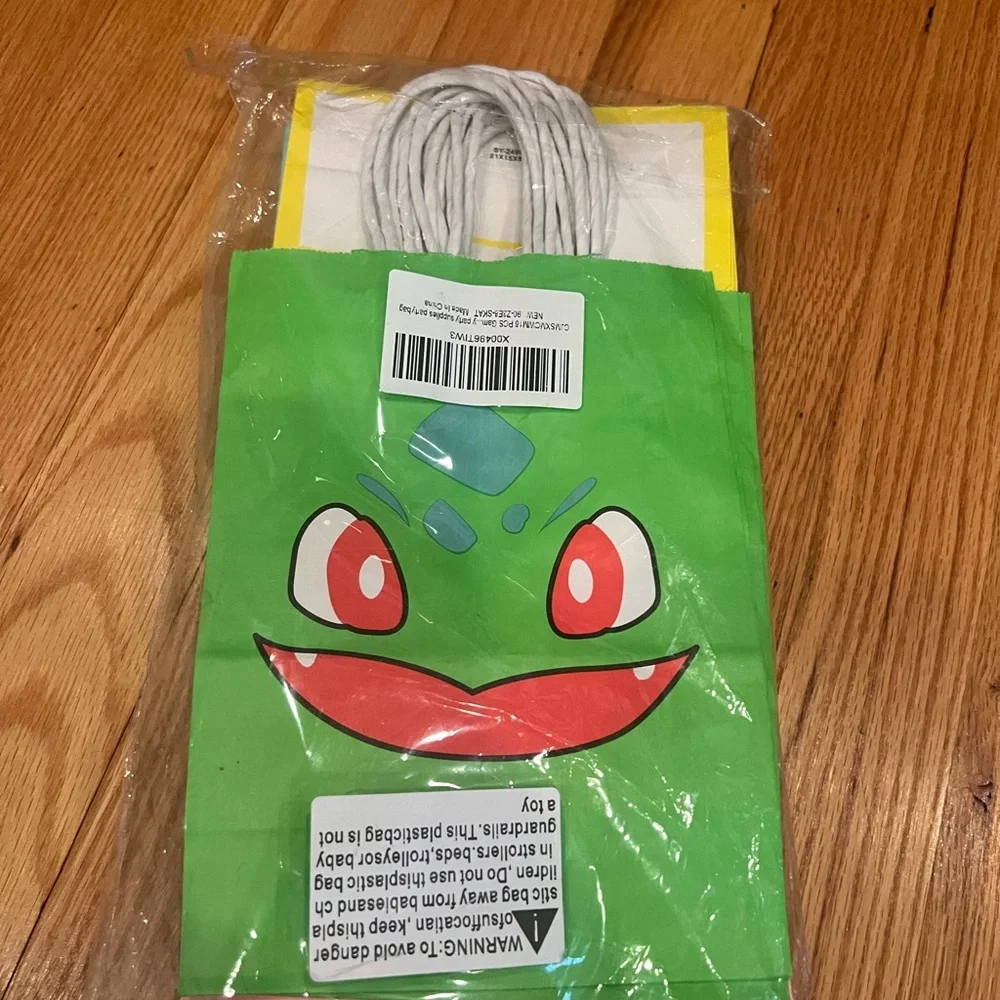 Pokemon Party Favor 32 Bags with 24 Stickers sets birthday